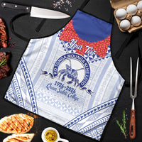 Queen Salote College 100 Years Personalized Apron Tonga QSC Heilala Lei White Ngatu Pattern