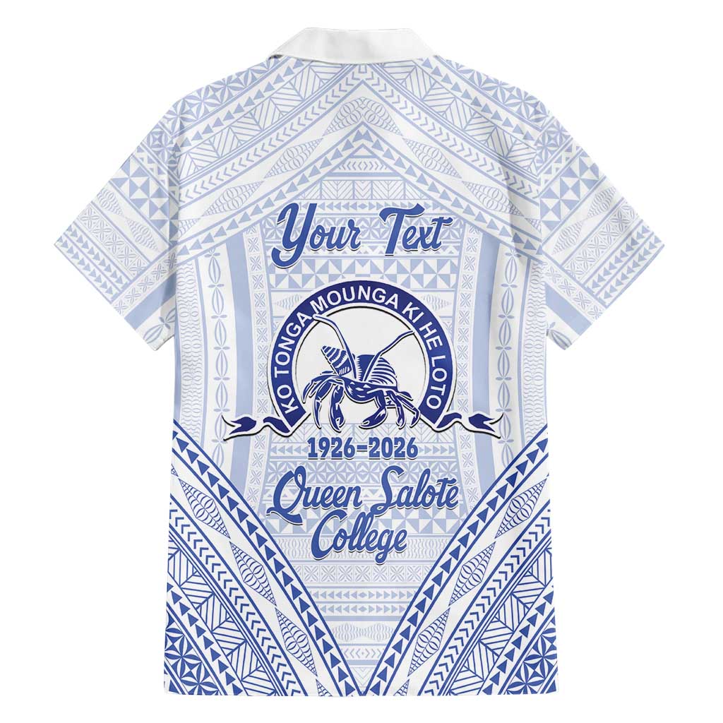 Queen Salote College 100 Years Personalized Family Matching Long Sleeve Bodycon Dress and Hawaiian Shirt Tonga QSC Heilala Lei White Ngatu Pattern