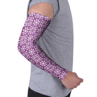 Poni Palaka Quilt Hawaii Arm Sleeves Hawaiian Tropical Monstera Sea Turtle