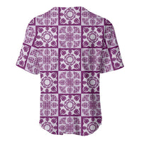 Poni Palaka Quilt Hawaii Baseball Jersey Hawaiian Tropical Monstera Sea Turtle