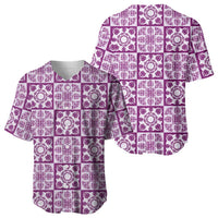 Poni Palaka Quilt Hawaii Baseball Jersey Hawaiian Tropical Monstera Sea Turtle