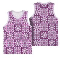Poni Palaka Quilt Hawaii Basketball Jersey Hawaiian Tropical Monstera Sea Turtle