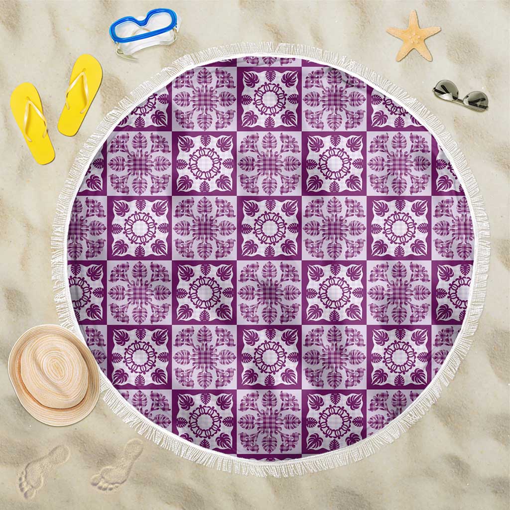 Poni Palaka Quilt Hawaii Beach Blanket Hawaiian Tropical Monstera Sea Turtle