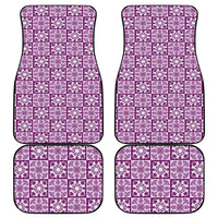 Poni Palaka Quilt Hawaii Car Mats Hawaiian Tropical Monstera Sea Turtle LT14 - Polynesian Pride