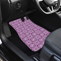 Poni Palaka Quilt Hawaii Car Mats Hawaiian Tropical Monstera Sea Turtle LT14 - Polynesian Pride