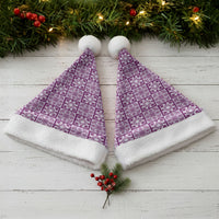 Poni Palaka Quilt Hawaii Christmas Santa Hat Hawaiian Tropical Monstera Sea Turtle LT14 - Polynesian Pride