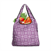 Poni Palaka Quilt Hawaii Grocery Bag Hawaiian Tropical Monstera Sea Turtle LT14 1-pack One Size Purple - Polynesian Pride