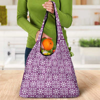Poni Palaka Quilt Hawaii Grocery Bag Hawaiian Tropical Monstera Sea Turtle LT14 - Polynesian Pride