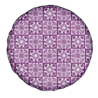 Poni Palaka Quilt Hawaii Spare Tire Cover Hawaiian Tropical Monstera Sea Turtle