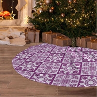 Poni Palaka Quilt Hawaii Tree Skirt Hawaiian Tropical Monstera Sea Turtle LT14 - Polynesian Pride