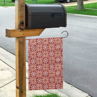 Ulaula Palaka Quilt Hawaii Garden Flag Hawaiian Tropical Monstera Sea Turtle