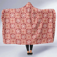 Ulaula Palaka Quilt Hawaii Hooded Blanket Hawaiian Tropical Monstera Sea Turtle