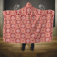 Ulaula Palaka Quilt Hawaii Hooded Blanket Hawaiian Tropical Monstera Sea Turtle