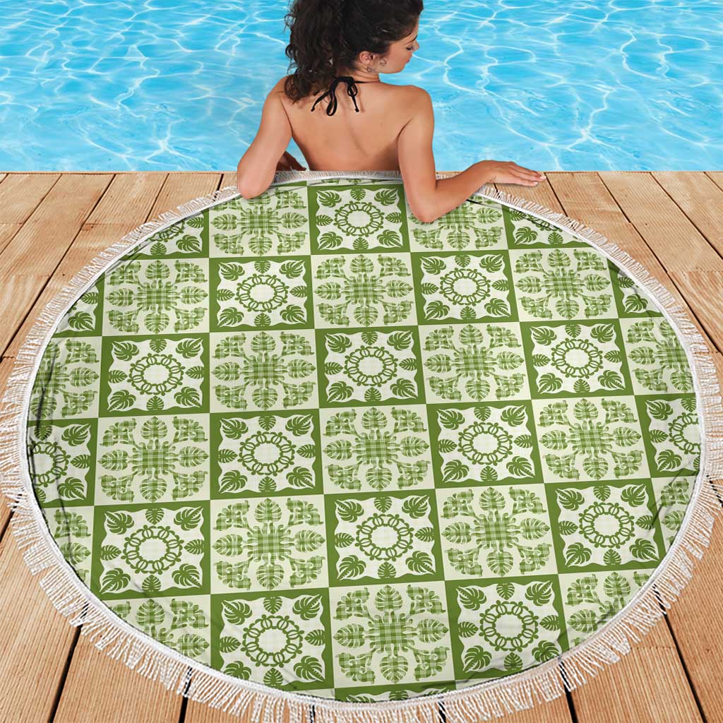 Omaomao Palaka Quilt Hawaii Beach Blanket Hawaiian Tropical Monstera Sea Turtle