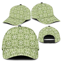Omaomao Palaka Quilt Hawaii Classic Cap Hawaiian Tropical Monstera Sea Turtle LT14 - Polynesian Pride