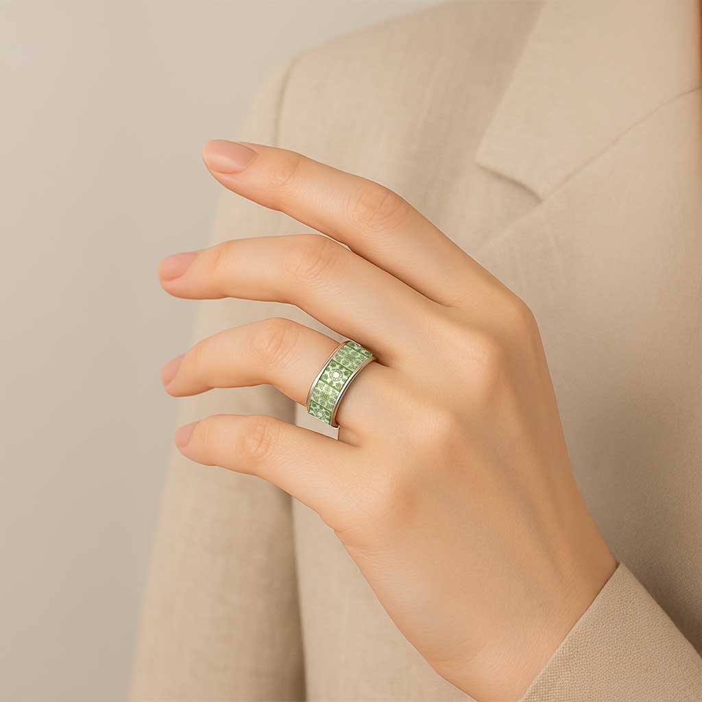 Omaomao Palaka Quilt Hawaii Classic Ring Hawaiian Tropical Monstera Sea Turtle