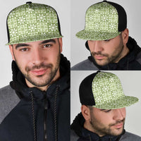 Omaomao Palaka Quilt Hawaii Mesh Trucker Cap Hawaiian Tropical Monstera Sea Turtle
