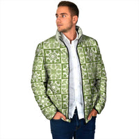 Omaomao Palaka Quilt Hawaii Padded Jacket Hawaiian Tropical Monstera Sea Turtle LT14 - Polynesian Pride