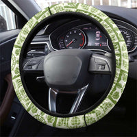 Omaomao Palaka Quilt Hawaii Steering Wheel Cover Hawaiian Tropical Monstera Sea Turtle