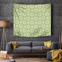Omaomao Palaka Quilt Hawaii Tapestry Hawaiian Tropical Monstera Sea Turtle LT14 Green - Polynesian Pride