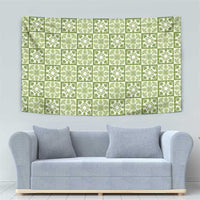 Omaomao Palaka Quilt Hawaii Tapestry Hawaiian Tropical Monstera Sea Turtle LT14 - Polynesian Pride