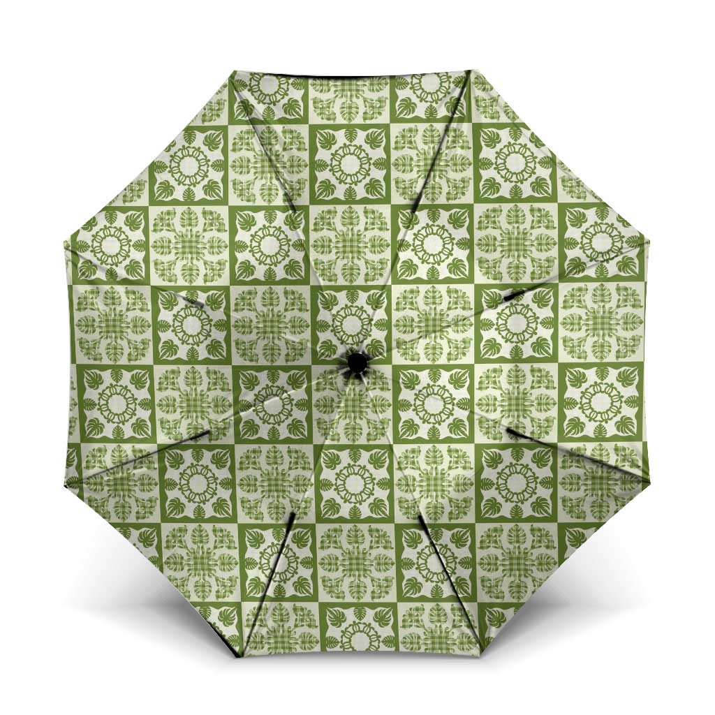 Omaomao Palaka Quilt Hawaii Umbrella Hawaiian Tropical Monstera Sea Turtle