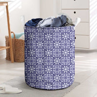 Polu Palaka Quilt Hawaii Laundry Basket Hawaiian Tropical Monstera Sea Turtle LT14 Blue - Polynesian Pride