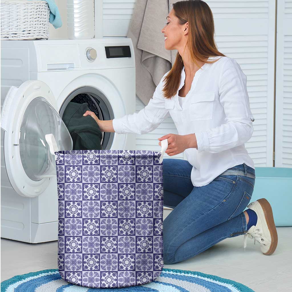 Polu Palaka Quilt Hawaii Laundry Basket Hawaiian Tropical Monstera Sea Turtle LT14 - Polynesian Pride