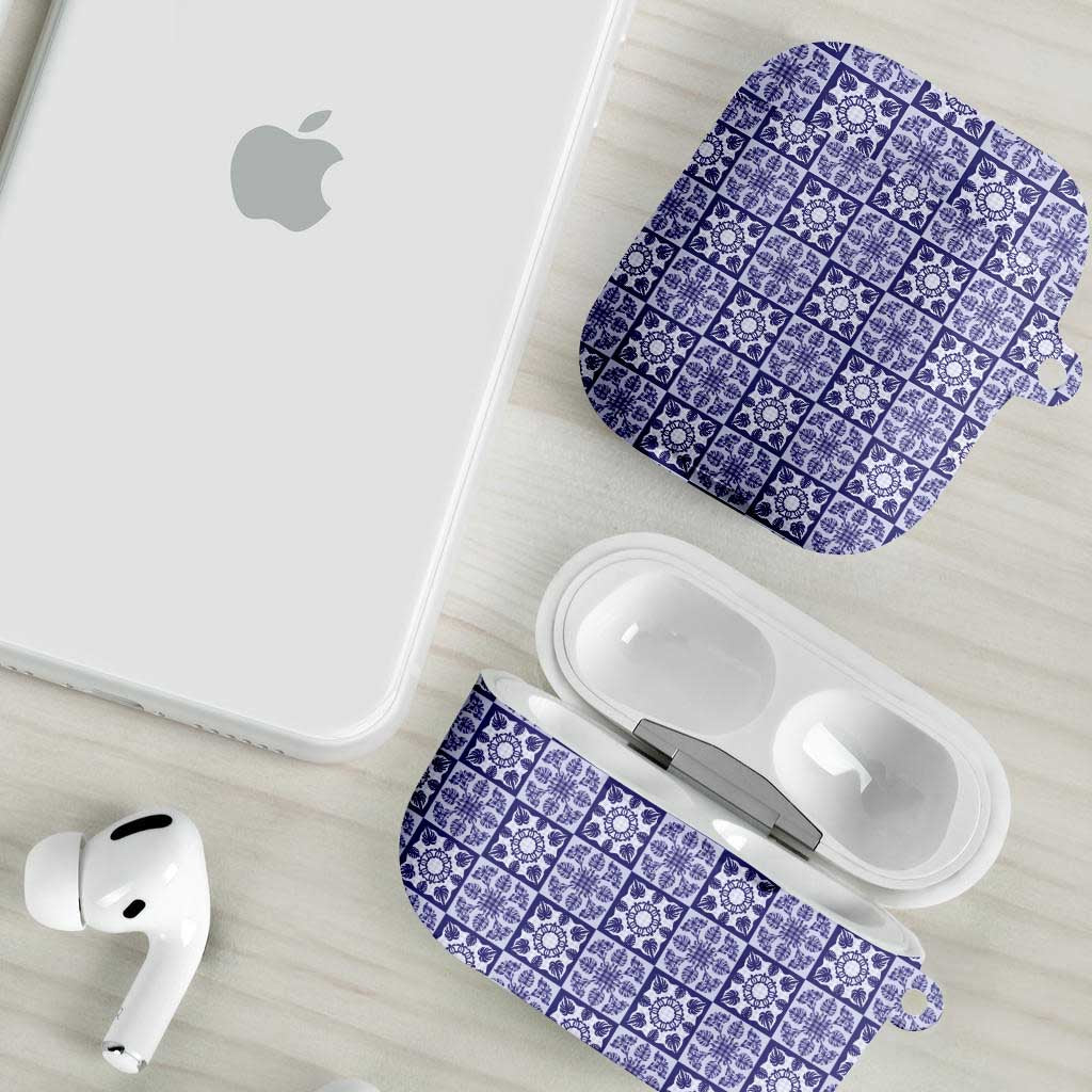 Polu Palaka Quilt Hawaii AirPods Case Hawaiian Tropical Monstera Sea Turtle