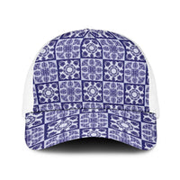 Polu Palaka Quilt Hawaii Baseball Net Cap Hawaiian Tropical Monstera Sea Turtle