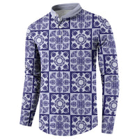 Polu Palaka Quilt Hawaii Button Sweatshirt Hawaiian Tropical Monstera Sea Turtle