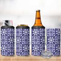 Polu Palaka Quilt Hawaii 4 in 1 Can Cooler Tumbler Hawaiian Tropical Monstera Sea Turtle LT14 - Polynesian Pride