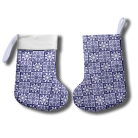 Polu Palaka Quilt Hawaii Christmas Stocking Hawaiian Tropical Monstera Sea Turtle LT14 - Polynesian Pride