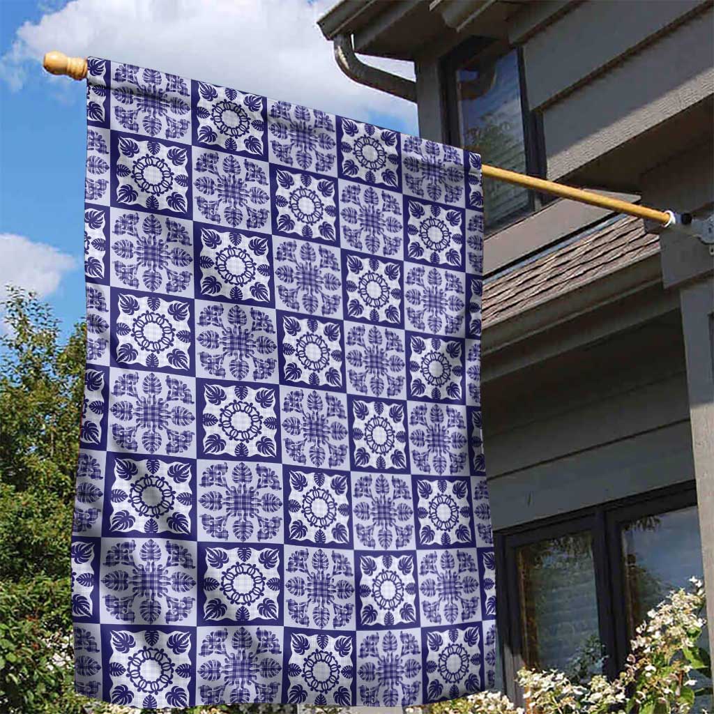 Polu Palaka Quilt Hawaii Garden Flag Hawaiian Tropical Monstera Sea Turtle