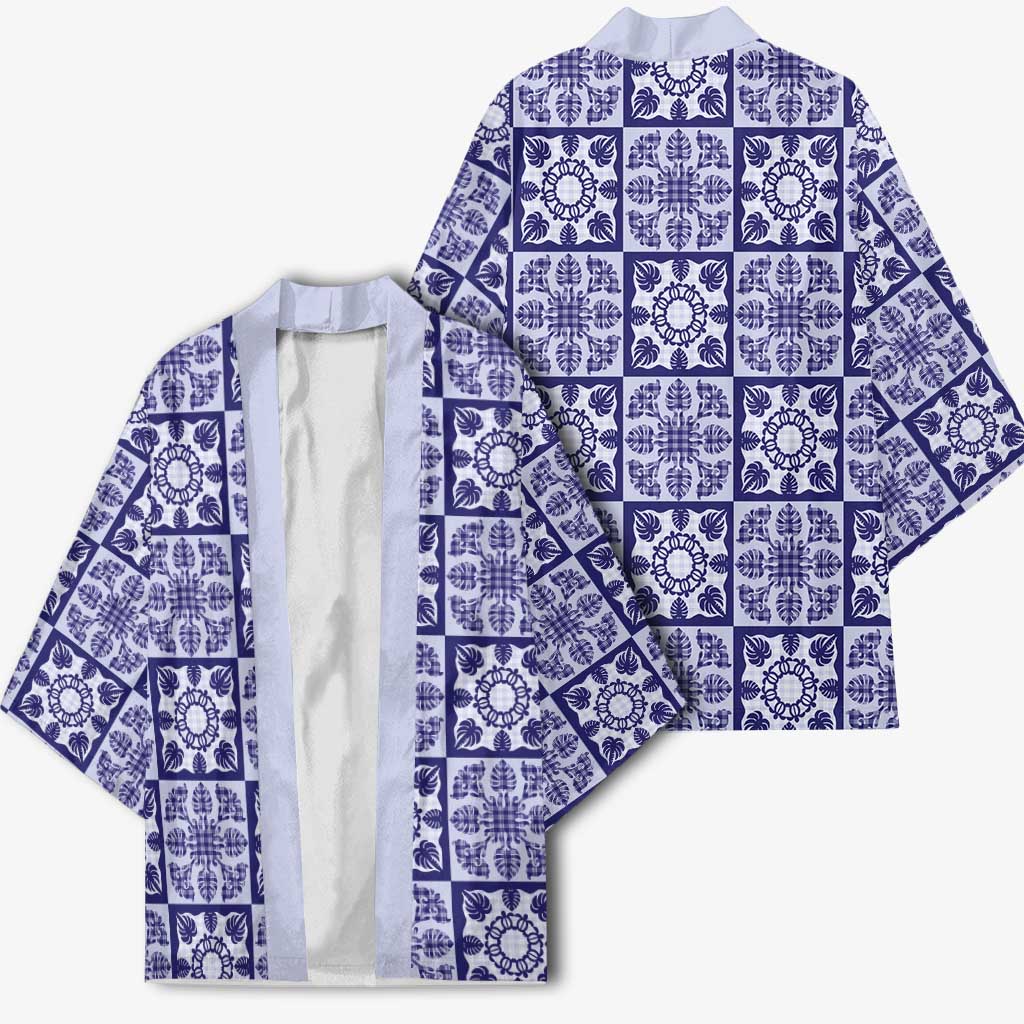 Polu Palaka Quilt Hawaii Kimono Hawaiian Tropical Monstera Sea Turtle