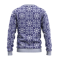 Polu Palaka Quilt Hawaii Ugly Christmas Sweater Hawaiian Tropical Monstera Sea Turtle LT14 - Polynesian Pride