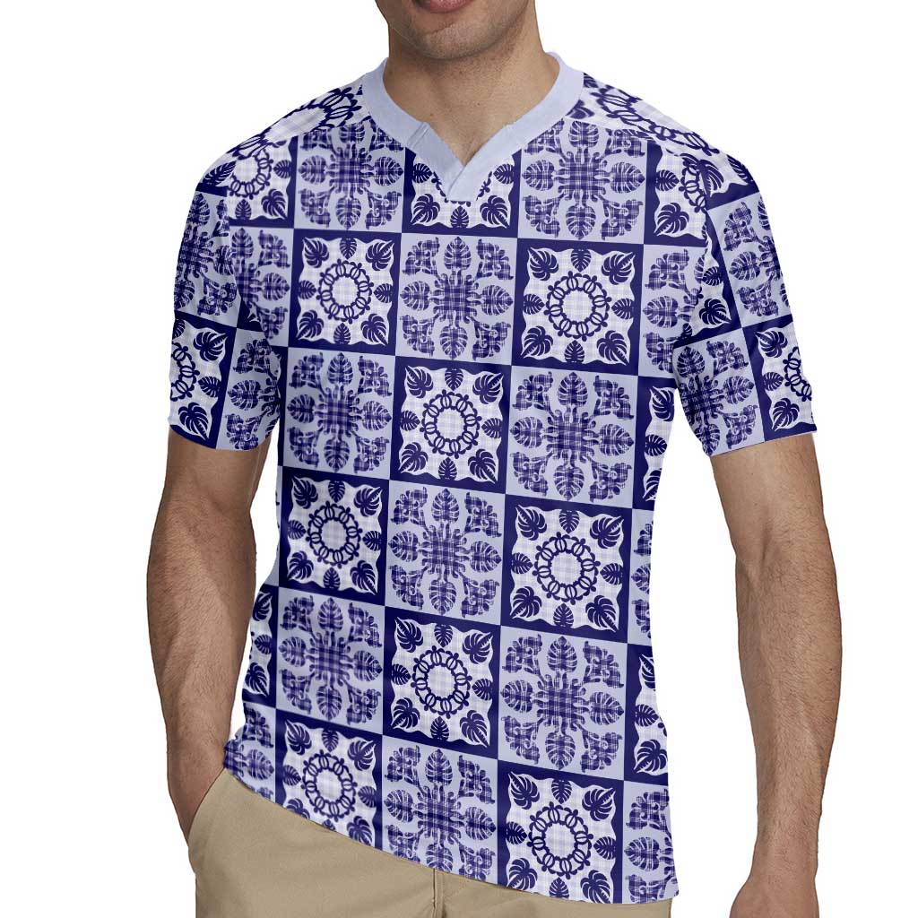 Polu Palaka Quilt Hawaii Rugby Jersey Hawaiian Tropical Monstera Sea Turtle