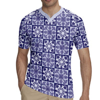 Polu Palaka Quilt Hawaii Rugby Jersey Hawaiian Tropical Monstera Sea Turtle