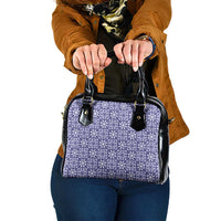 Polu Palaka Quilt Hawaii Shoulder Handbag Hawaiian Tropical Monstera Sea Turtle LT14 One Size Blue - Polynesian Pride