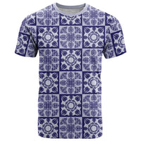 Polu Palaka Quilt Hawaii T Shirt Hawaiian Tropical Monstera Sea Turtle