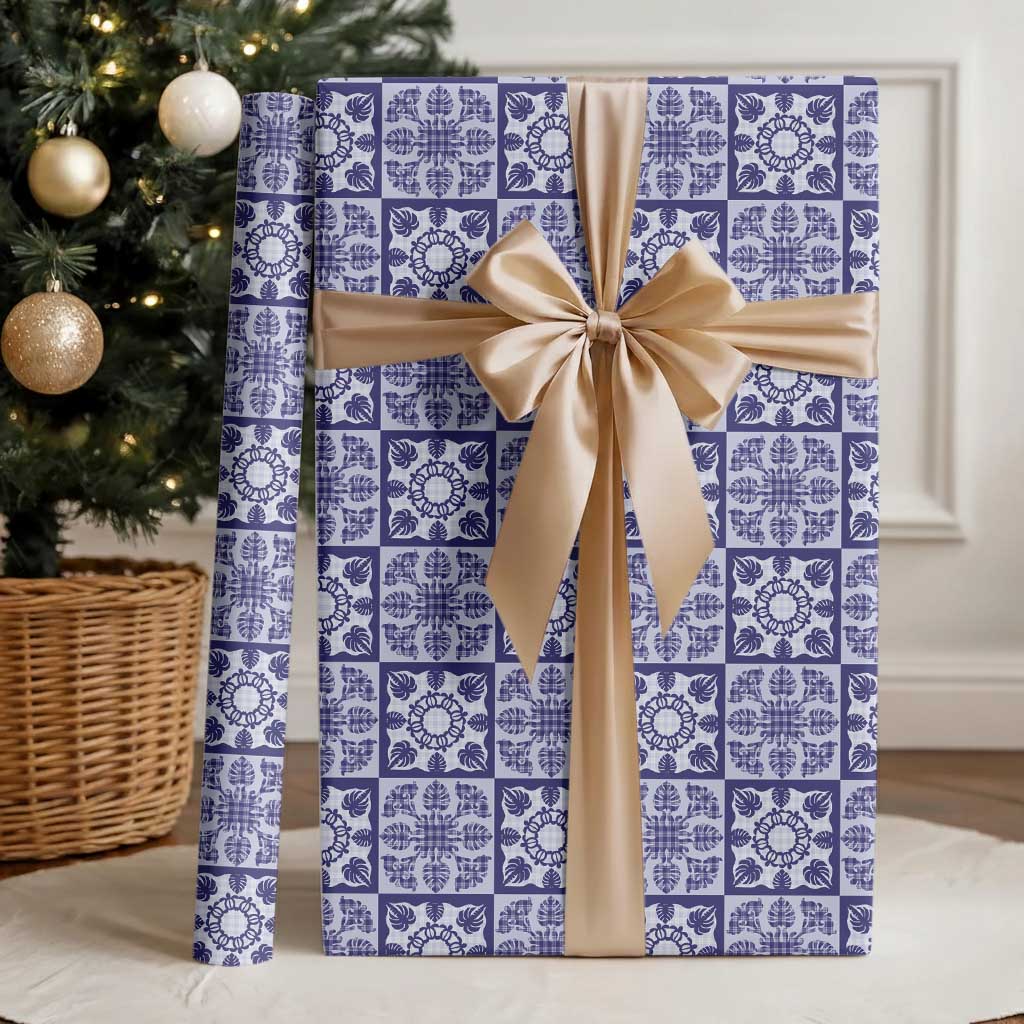 Polu Palaka Quilt Hawaii Wrapping Paper Hawaiian Tropical Monstera Sea Turtle