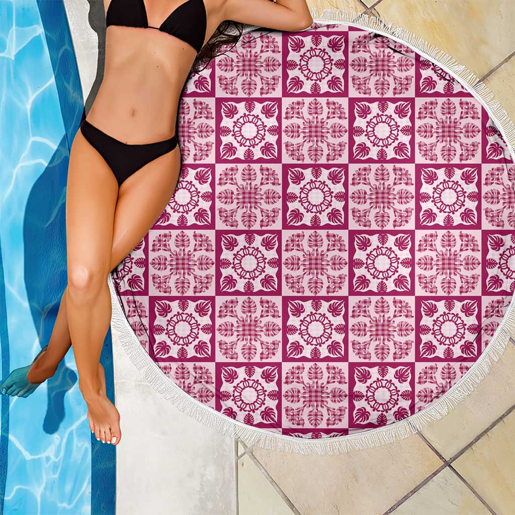 Akala Palaka Quilt Hawaii Beach Blanket Hawaiian Tropical Monstera Sea Turtle