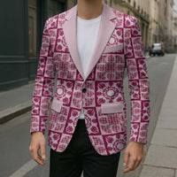 Akala Palaka Quilt Hawaii Blazer Hawaiian Tropical Monstera Sea Turtle