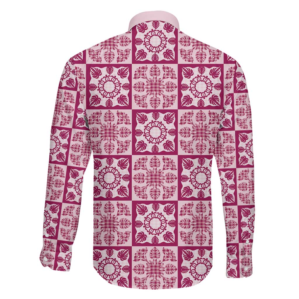 Akala Palaka Quilt Hawaii Family Matching Off The Shoulder Long Sleeve Dress and Hawaiian Shirt Hawaiian Tropical Monstera Sea Turtle