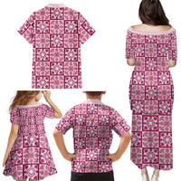 Akala Palaka Quilt Hawaii Family Matching Puletasi and Hawaiian Shirt Hawaiian Tropical Monstera Sea Turtle LT14 - Polynesian Pride