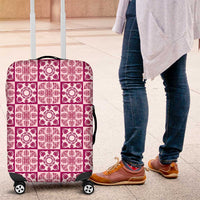 Akala Palaka Quilt Hawaii Luggage Cover Hawaiian Tropical Monstera Sea Turtle