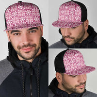 Akala Palaka Quilt Hawaii Mesh Trucker Cap Hawaiian Tropical Monstera Sea Turtle
