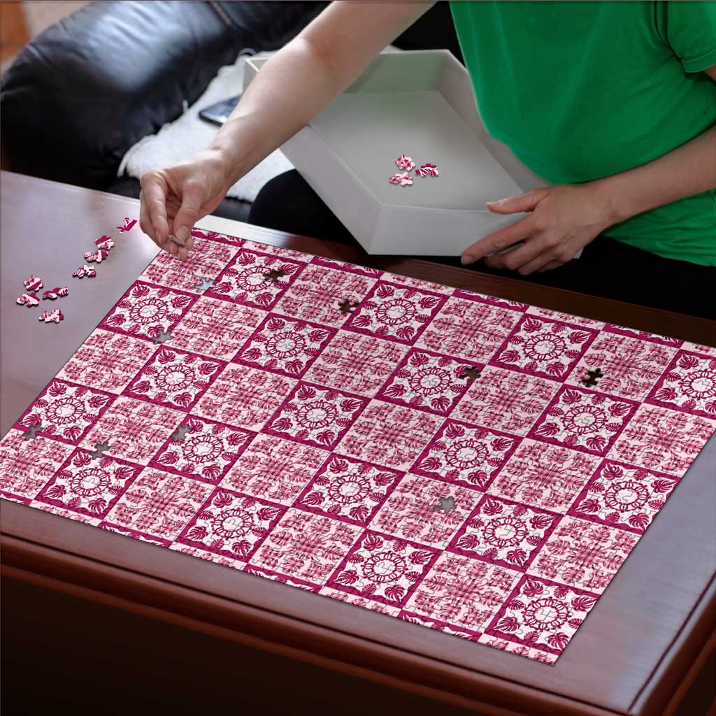 Akala Palaka Quilt Hawaii Puzzle Hawaiian Tropical Monstera Sea Turtle