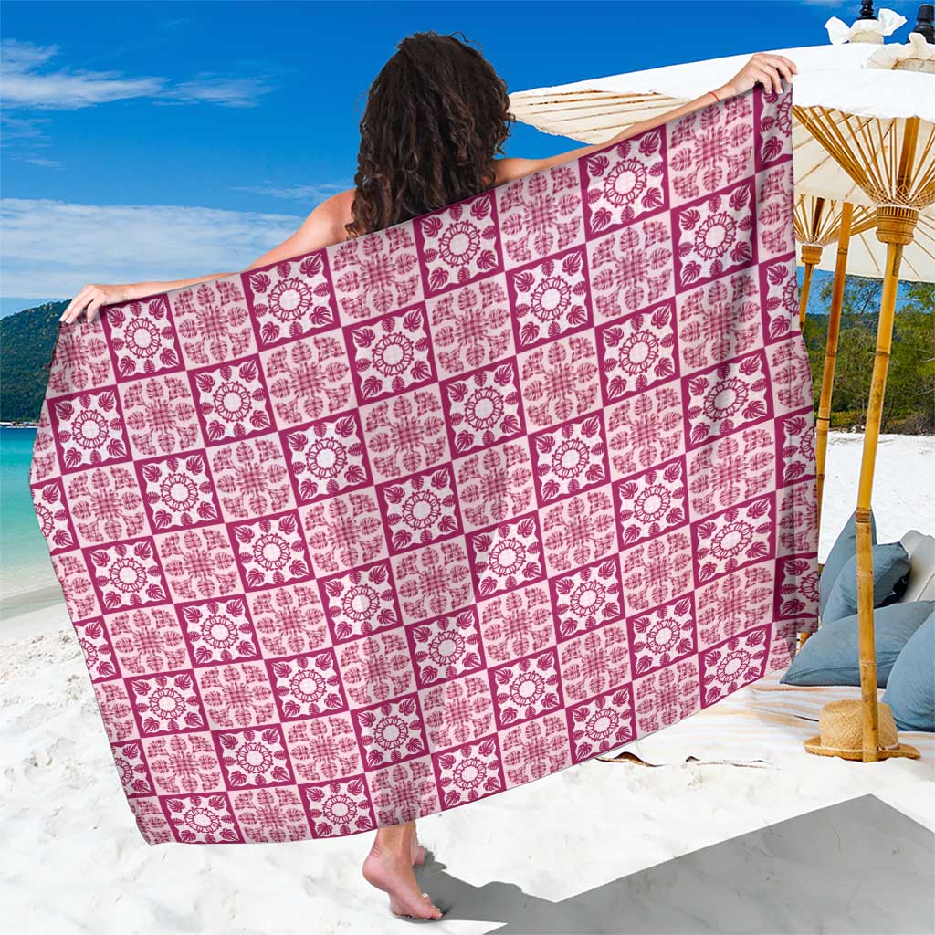 Akala Palaka Quilt Hawaii Sarong Hawaiian Tropical Monstera Sea Turtle