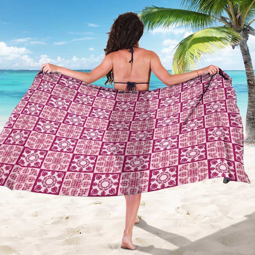 Akala Palaka Quilt Hawaii Sarong Hawaiian Tropical Monstera Sea Turtle